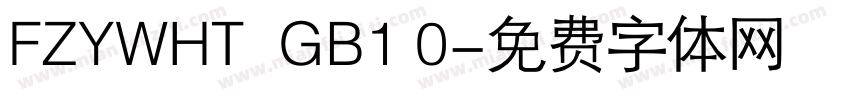 FZYWHT  GB1 0字体转换